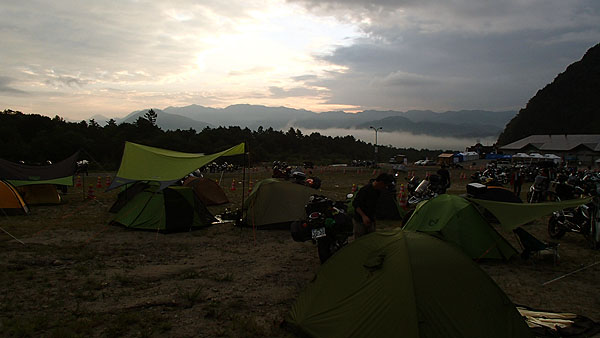 白馬４７マウンテンパークキャンプ場の朝